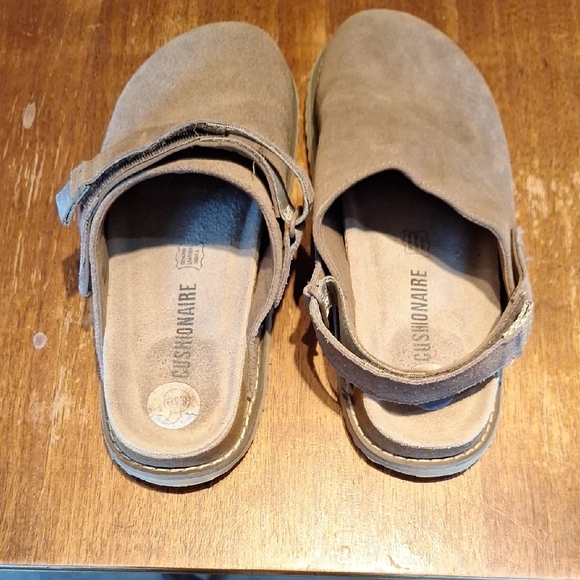 Women's Tan Suede Mules - Picture 3 of 5